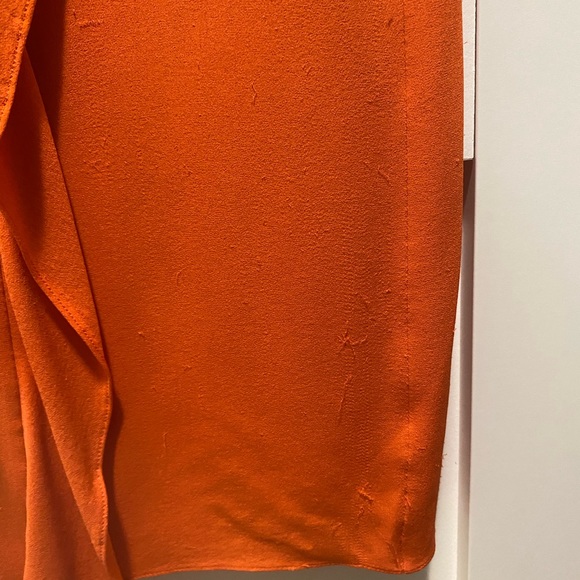 PRADA silk ruffle dress in Orange - Picture 7 of 8